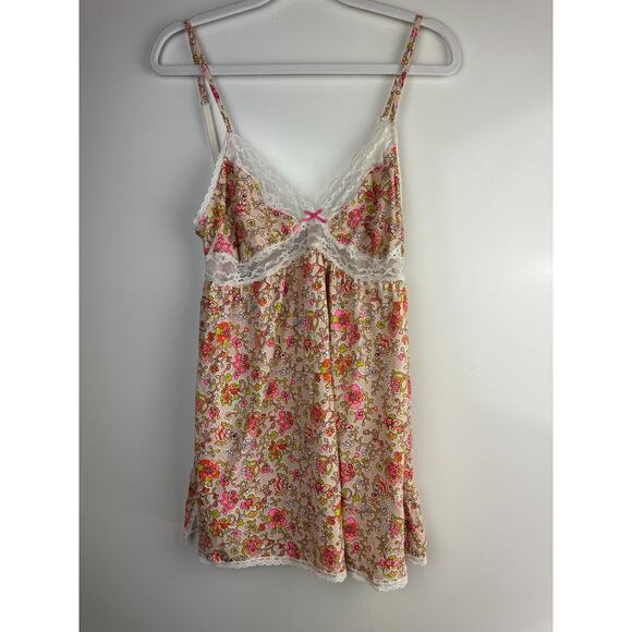 NWT Victoria's Secret Sweetheart Babydoll Lingerie Lace Floral Nighty Top Large - Picture 10 of 10